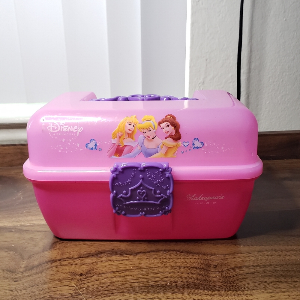 Shakespeare Disney Princess Child Girls Fishing Tackle Box Storage Box Organizer